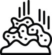Waste disposal icon outline vector. Household rubbish separation. Environment ecological protection