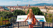 Woman tourist in Italy- Florence