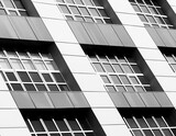 Fototapeta Nowy Jork - Diagonal symmetrical windows of office building illustration