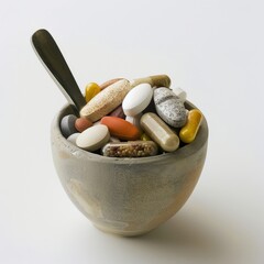 Wall Mural - Health benefits of dietary supplements 