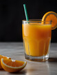 fresh orange juice and oranges