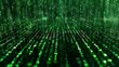 © Corri Seizinger - Technology computer cyberspace internet digital data network programming communication coding concept - Abstract green digital binary code matrix texture background