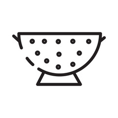 Canvas Print - Colander Shop Tool Line Icon