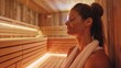 The guided sauna relaxation sessions offer a unique and holistic approach to wellness promoting both mental and physical wellbeing..