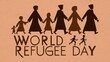 World Refugee Day, social media post, World Refugee Day poster, post. Refugee Day, illustration, 20 June, world refugee day set. World Refugee Day Banner, post. banner. World Refugee Day story,