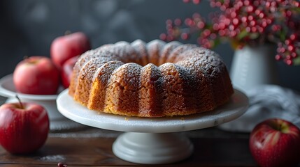 Wall Mural - Homemade Tasty Applesauce Cake