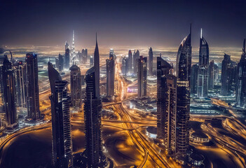 'new other building United Lights Dubai Emirates turning celebration day Dubai Dubai year night top view towers Arab in Zoom transition Downtown timelapse Dubai Tower Top City Mall Aerial Uae'