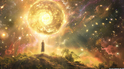 Wall Mural - a heavenly scene for 