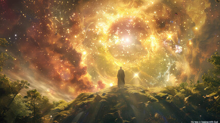 Wall Mural - a heavenly scene for 