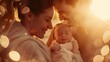 Embracing the Miracle of Life A Heartwarming IVF Success Story with a Happy Couple and Their Newborn Baby Generative ai