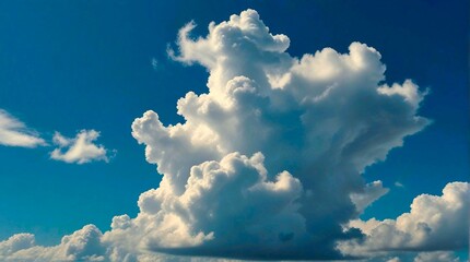 Blue sky with cloud in the sunny day of summer time. natural blue sky  background