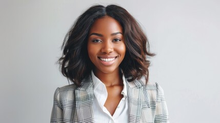 Poster - A Smiling Professional Woman's Portrait