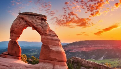 Tranquility's Embrace: Sunset Bliss at the Stone Arch