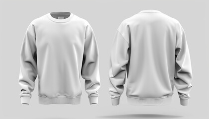 full selves simple white shirt  front and back mockup with simple background generated by AI