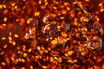 Wall Mural - Spicy Hot Chili Crisp Oil