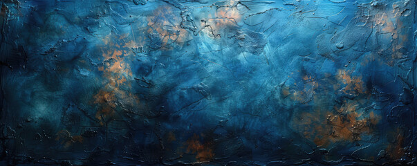 Wall Mural - abstract painting of deep blue sky. Created with Ai