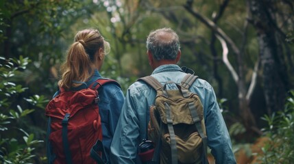 Poster - A Couple's Hike Through Nature