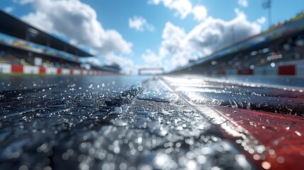 Poster - background with racing track