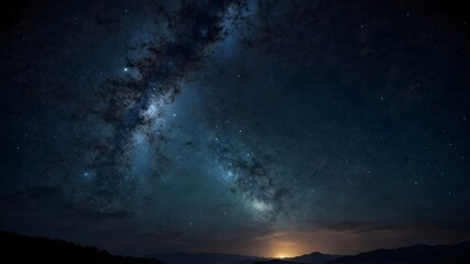 starry night sky fully with the stars  Generated AI,