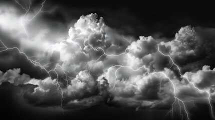 Wall Mural - black stormy clouds