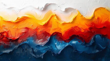 Wall Mural - abstract red, blue and white swirling background