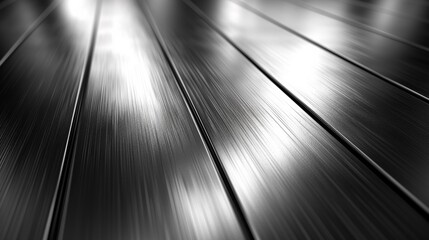 Canvas Print - A close up of a shiny metal surface with some light, AI