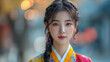 A Korean Hanbok, with its vibrant colors and simple lines, symbolizing joy and the simplicity of traditional beauty