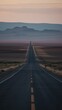 Endless Journey: A Scenic Drive Towards the Horizon