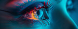 Fototapeta  - eye laser technology in the eyes