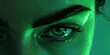 Contempt (Dark Green): A raised eyebrow and slight sneer, indicating disdain or scorn
