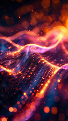 Canvas Print - Abstract sound technology visualization