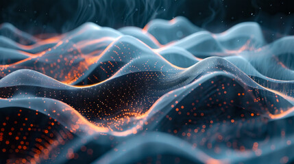 Canvas Print - Abstract sound technology visualization