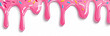 © ink drop - Pink icing sauce dripping down with colorful sprinkles