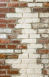 Aged painted brick wall background