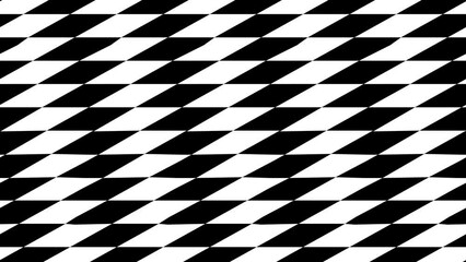 Wall Mural - Abstract creative black and white geometric diamond shape pattern motion background. Video animation Ultra HD 4k footage.