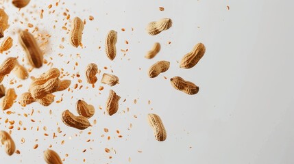 Wall Mural - Peanuts Falling Vertically in Cascading Pattern