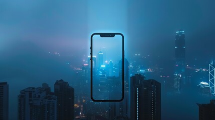 Wall Mural - blank smartphone mockup design