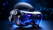 A sleek and intuitive virtual reality headset with immersive displays, precise motion tracking, and ergonomic design, transporting users to virtual worlds with realism.