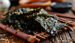 nori seaweed snacks - crispy roasted and seasoned seaweed sheets