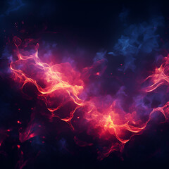 Wall Mural - Abstract colorful fire flames background