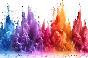 Wall Mural - abstract watercolor background with splashes