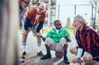 © Davor - Group of senior men enjoying a conversation and sports in a park