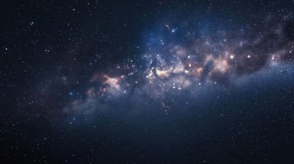 Wall Mural - this image captures the splendid detail of a star cluster surrounded by cosmic dust