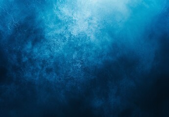 Wall Mural - Abstract blue gradient background with blurred grainy texture