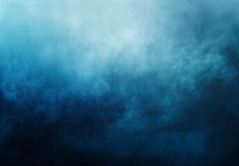 Wall Mural - Abstract blue gradient background with blurred grainy texture