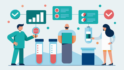 Wall Mural - As part of a clinical trial participants are given carefully measured doses of ketamine at specific intervals with each dosage recorded and reviewed.