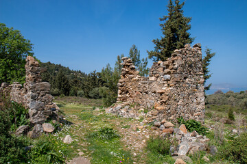 Wall Mural - ruins of Panagia Tsakali fortified church Kos Island South Aegean Region (Südliche Ägäis) Greece