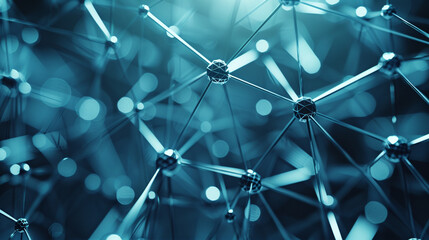 Wall Mural - Random gradient network mesh in ultra-high definition, depicting the complex architecture of modern digital communication.