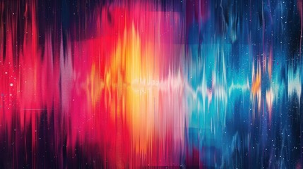 abstract background digital Full color equalizer sound