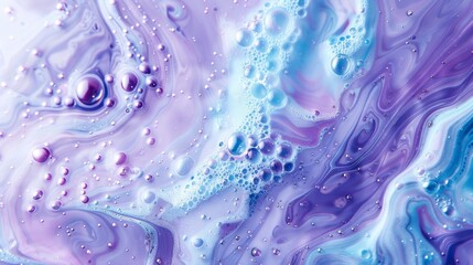 Wall Mural - abstract blue and purple liquid background.